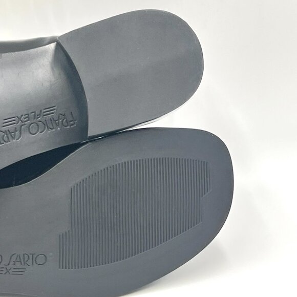 5W 5 WIDE WIDTH Franco Sarto Bocca Black Patent‎ Loafers Shoes - Picture 10 of 13